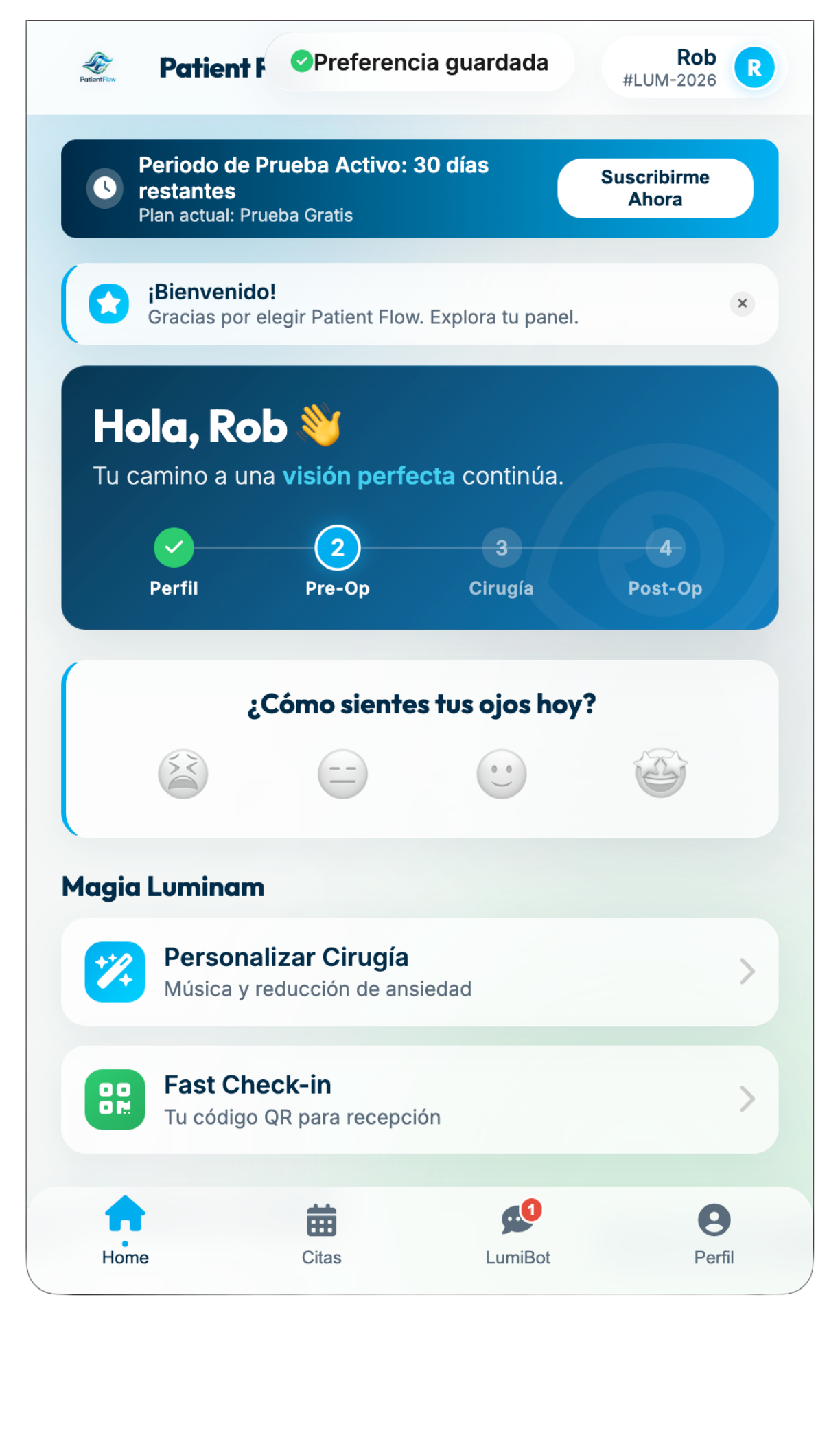 Patient Flow Dashboard Interface