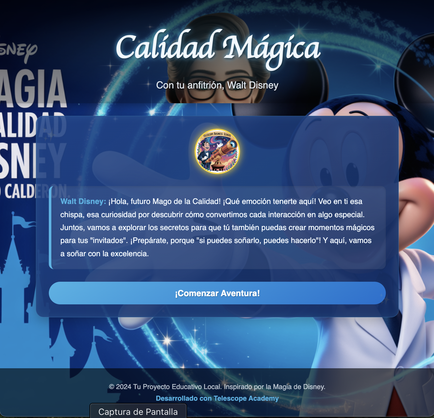 Diagnóstico Servicio Disney Mickey Azul